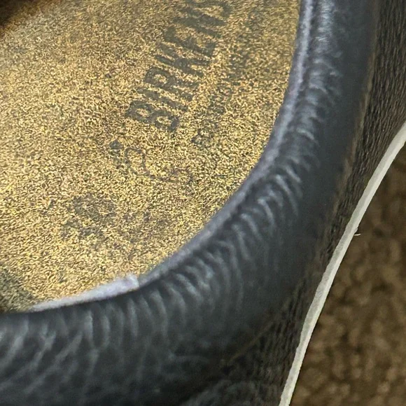 Birkenstock QO 500 NL Black Leather Non Slip Sneakers EU 38 US 7.5 - Picture 11 of 16